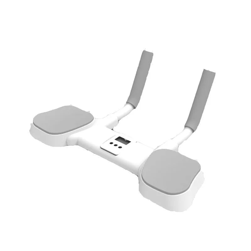 White flat support trainer with alloy aluminium tube construction for household fitness