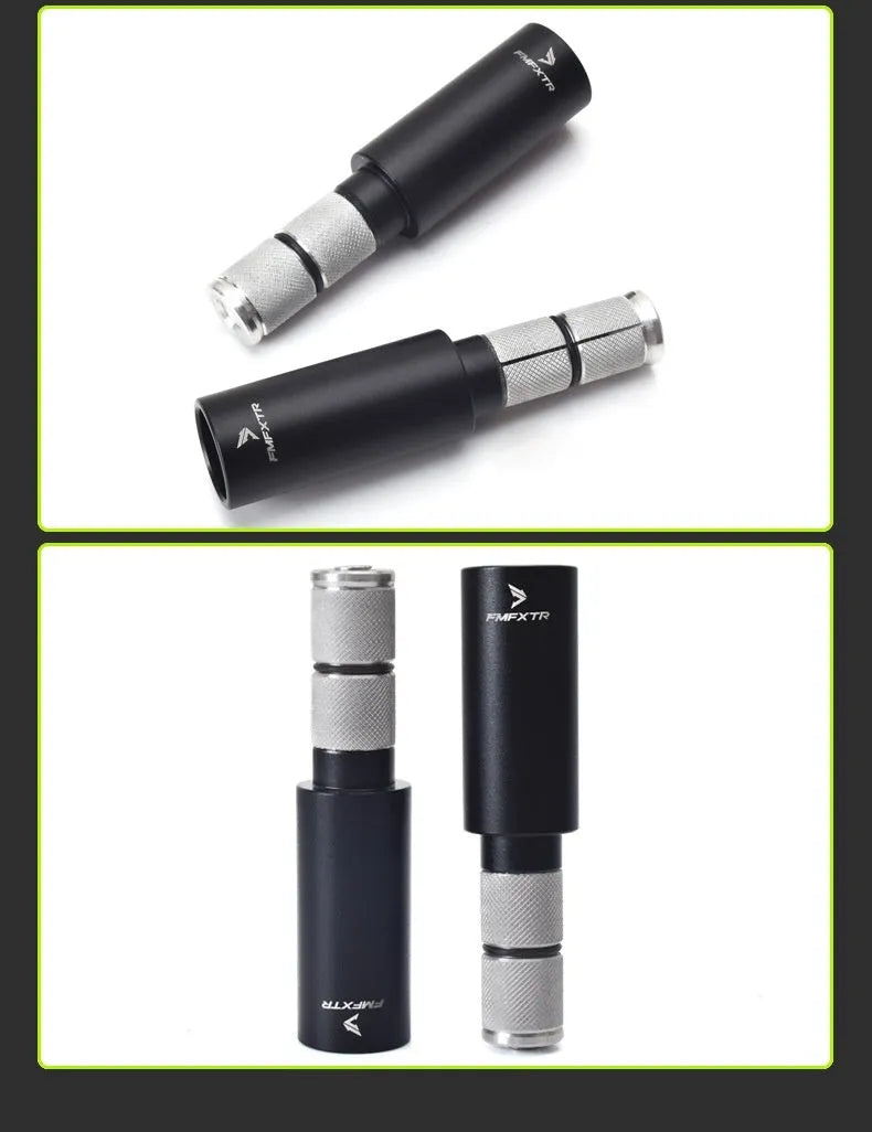 Aluminium alloy bicycle handlebar extension rod with folding mechanism and included handlebars
