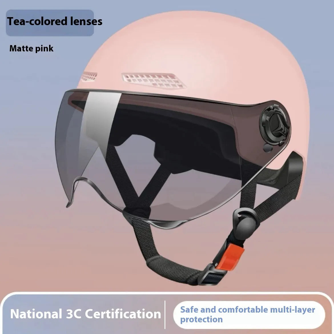 3C certified electric motorcycle helmet with sun visor in multiple colour options