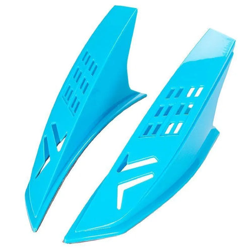 Pair of coloured plastic horns with 3M adhesive for children's helmet decoration