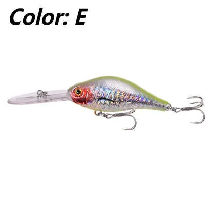 Floating Rock Little Fat Man 10.5cm diving fishing lure with long tongue board design