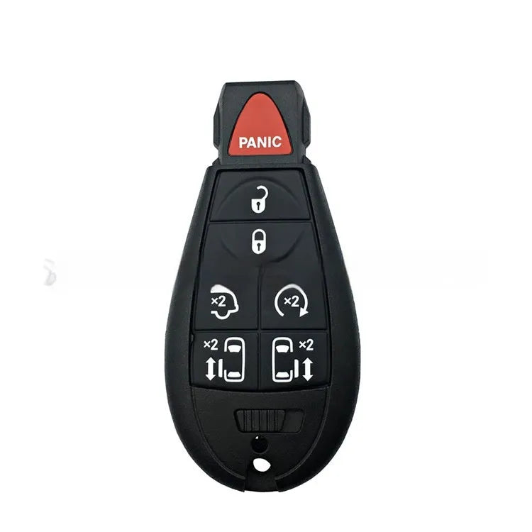 Dodge Chrysler smart key replacement shell in ABS plastic and brass for 85x42x15mm remote fob