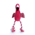 Pink corduroy plush dog toy shaped like a lion, elephant, or giraffe with a squeaker.