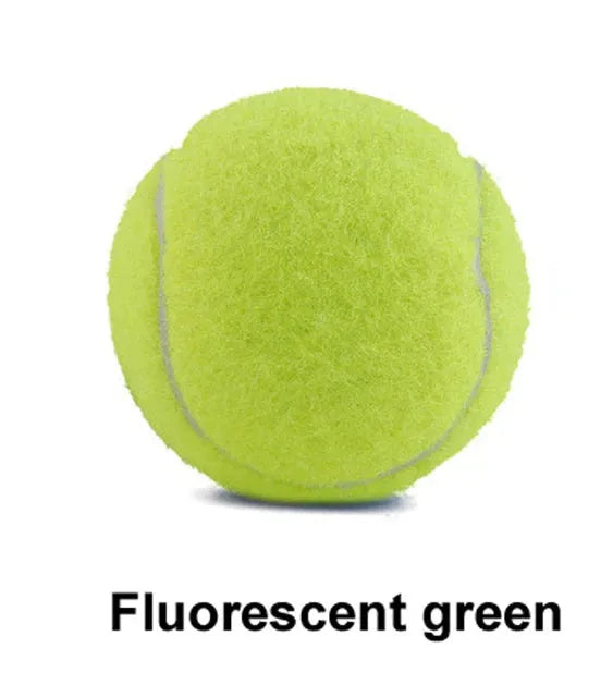 6.3cm bite-resistant rubber tennis ball dog toy in multiple colour options