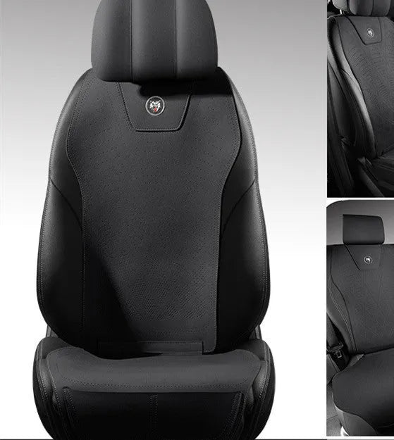 Tailored ultra thin car seat cover with gradient hole design in six colour options