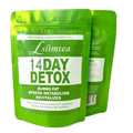 14-day herbal detox tea programme box with individual 3g sachets for weight management support