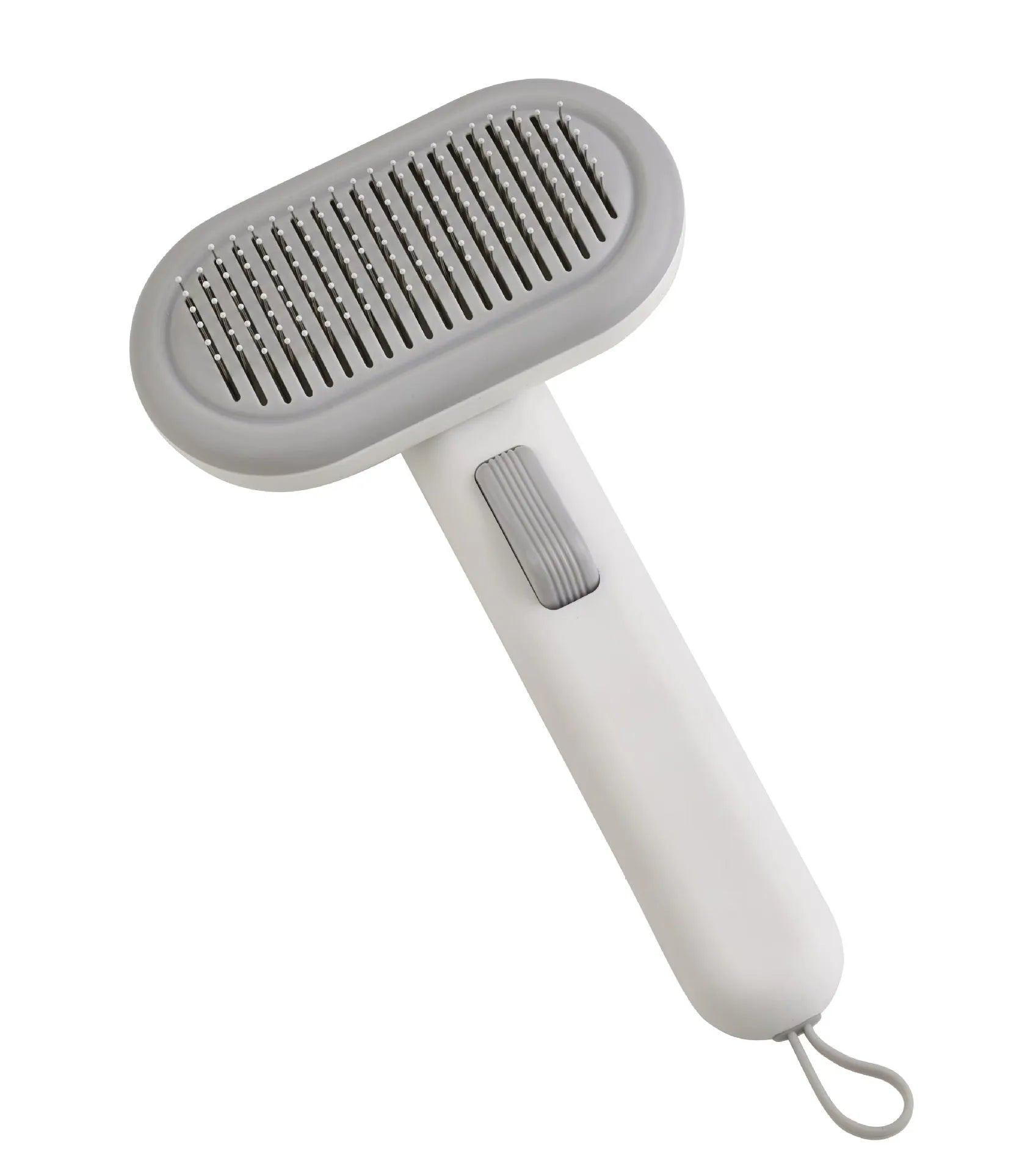 Large pet grooming comb with integrated shaver and knot untying function in light green colour