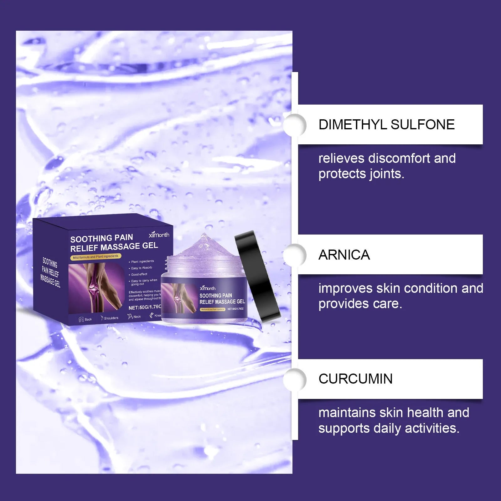 50g tube of body joint care gel for muscle and joint application