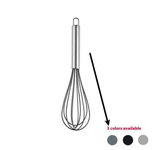 Silicone kitchen utensil set with 12 pieces including spatula, turner, ladel, and food clip in rotating storage bucket
