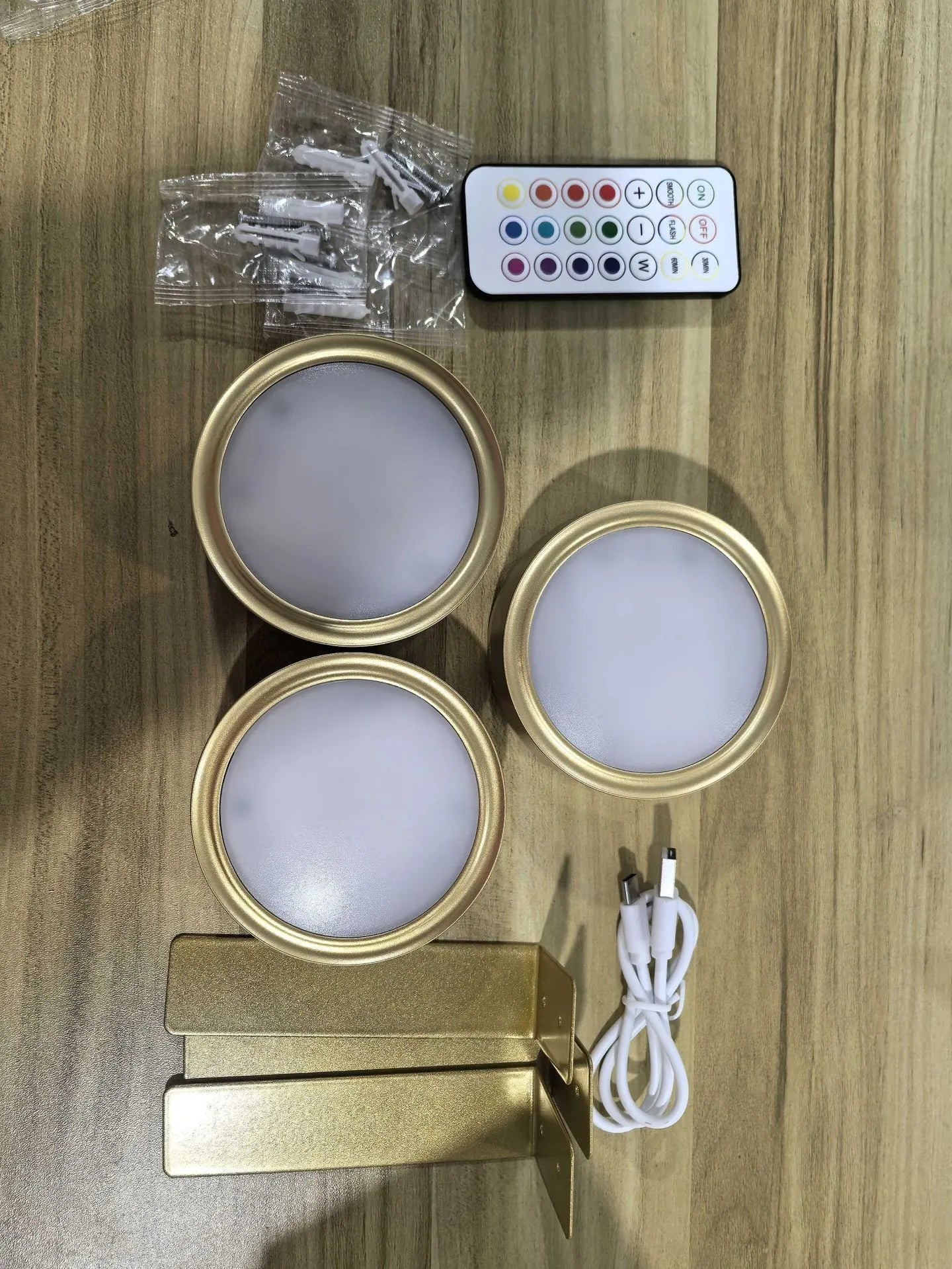 Black wireless magnetic LED painting lamp with remote control for 13-colour RGB lighting