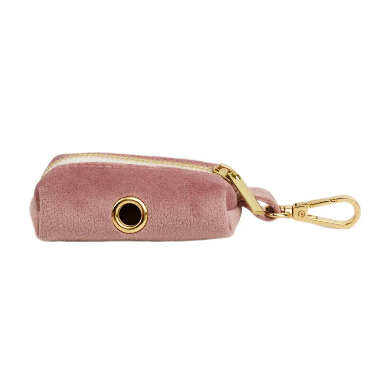 Light purple and pink velvet dog collar with matching leash and bow accessory set on a white background.