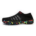 Men's water shoes with Flyknit uppers and rubber soles in camouflage colours