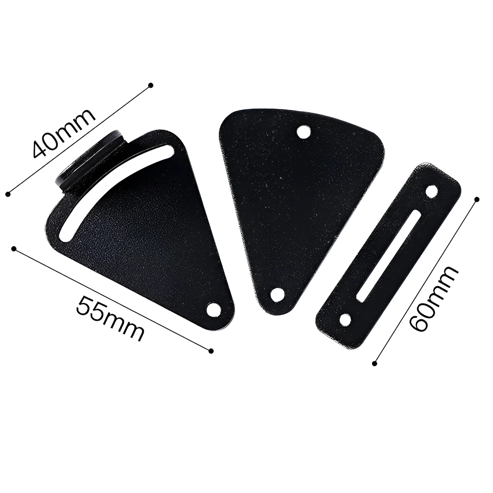 Black stainless steel sliding barn door lock with mounting bracket