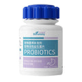 Bottle of pet probiotic tablets containing 180 count digestive health supplement for dogs and cats