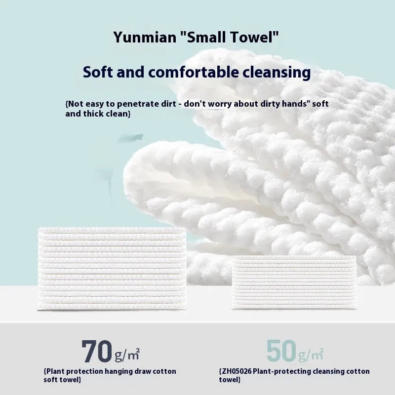 Soft disposable towel roll with removable hanging hook for bathroom and household cleaning