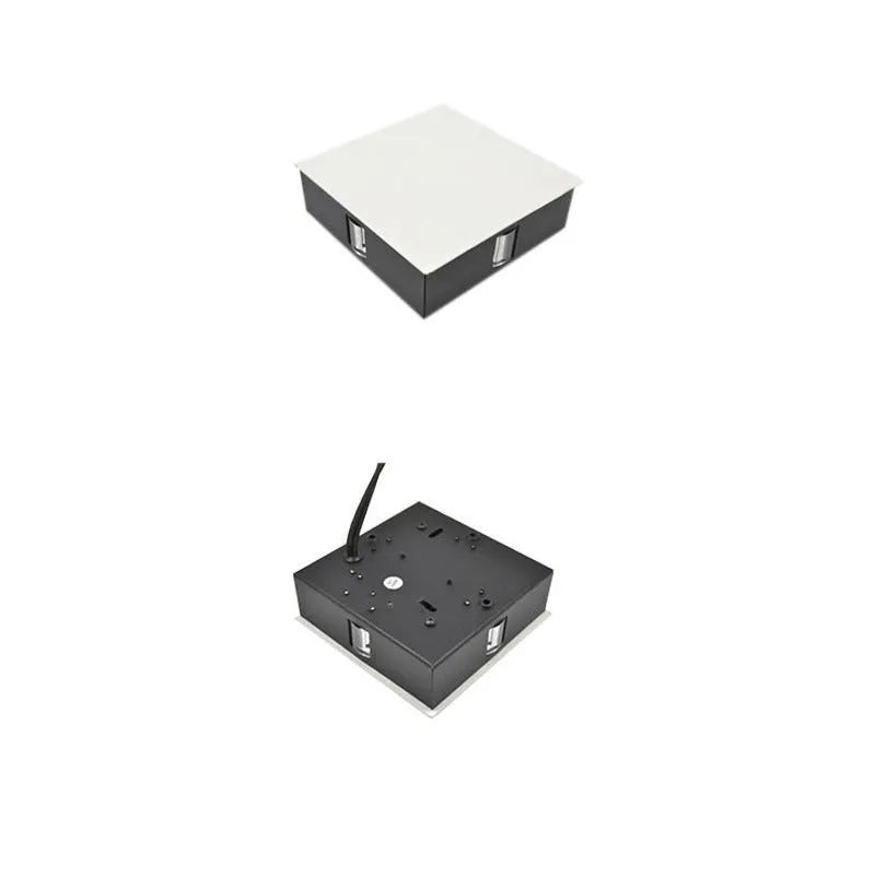 Modern square and round LED aluminium wall light with iron lampshade in Chinese style for living room