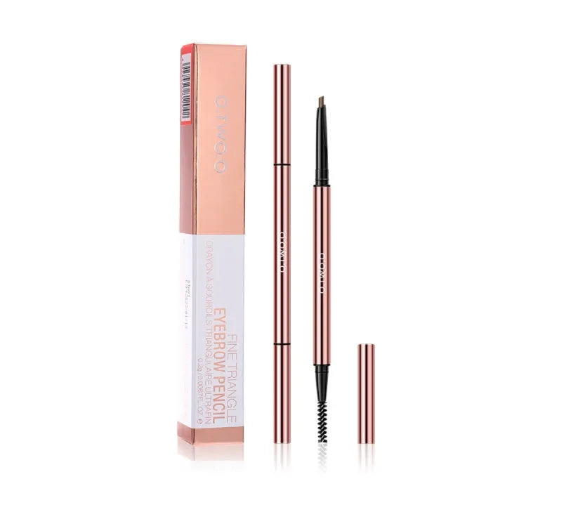 Brow make-up stick in colour box, showing 15.5cm length and six colour options for eyebrows.