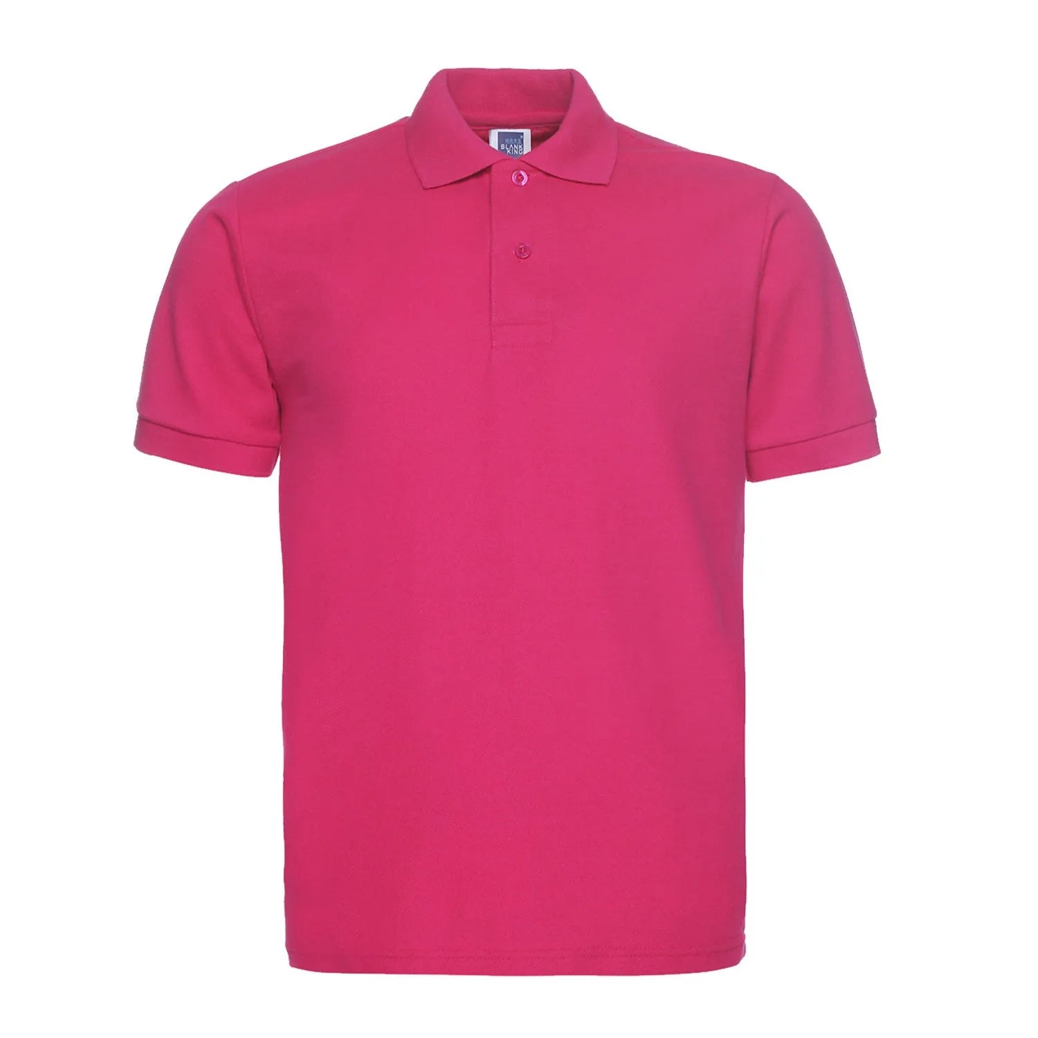 Loose fit short sleeve polo shirt with lapel collar in solid colour options