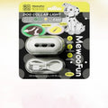 Pet luminous collar accessory in four colour options attached to dog collar