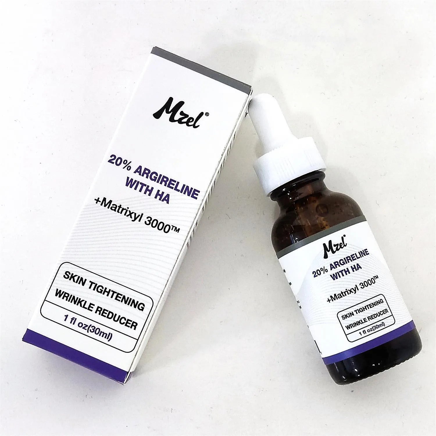 Six-peptide anti-wrinkle serum moisturising liquid 30ml bottle for facial brightening and hydration