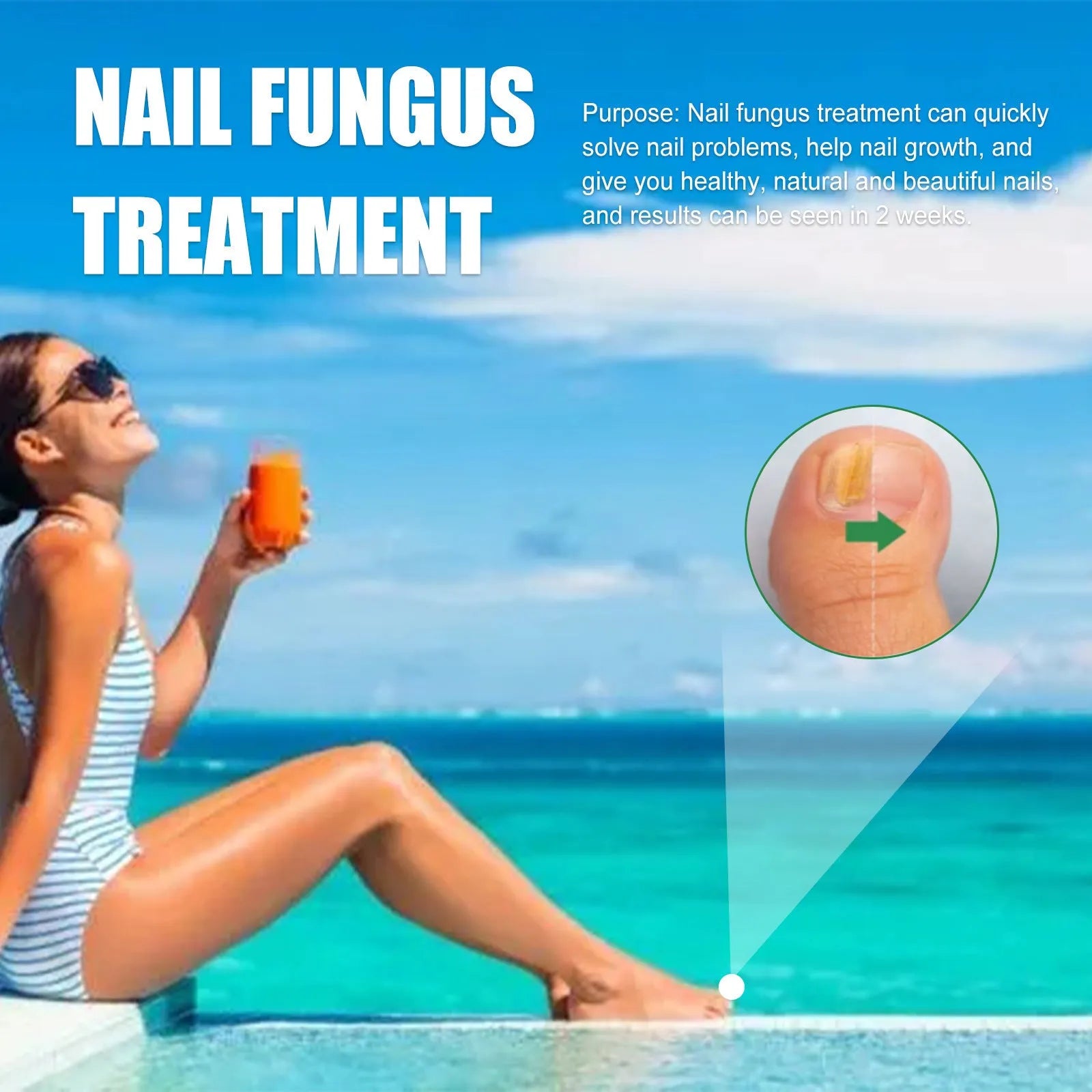 30ml bottle of tea tree oil nail repair solution for hand and foot care with thick nourishing formula