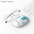 Cartoon animal wireless mouse for laptops in yellow tiger design with USB receiver