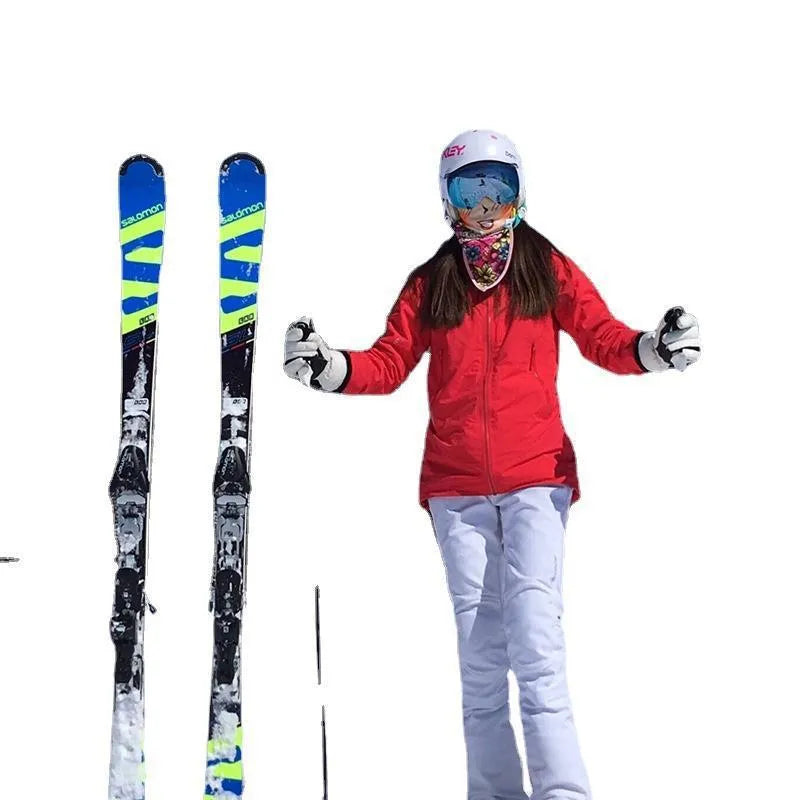 Adjustable skiing bandage strap with hook and loop fastening in multiple colour options