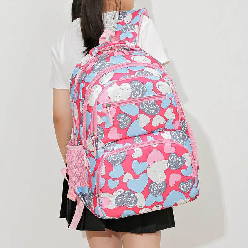 Children's large capacity Oxford cloth backpack with air pillow belt system in multiple colour options