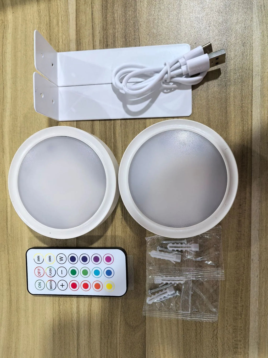 Black wireless magnetic LED painting lamp with remote control for 13-colour RGB lighting