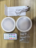 Black wireless magnetic LED painting lamp with remote control for 13-colour RGB lighting