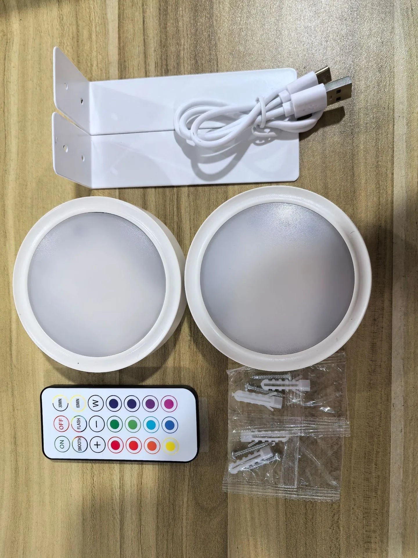 Black wireless magnetic LED painting lamp with remote control for 13-colour RGB lighting