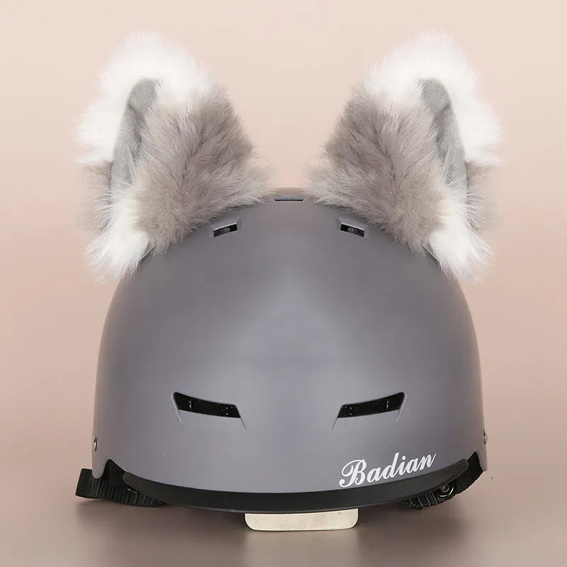 Plush fabric cartoon character helmet cover for cosplay in size M with multiple style options