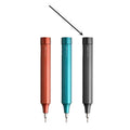 24-in-1 repair screwdriver set with S2 alloy steel bits and aluminum handle for mobile phone and computer disassembly in black green red or grey