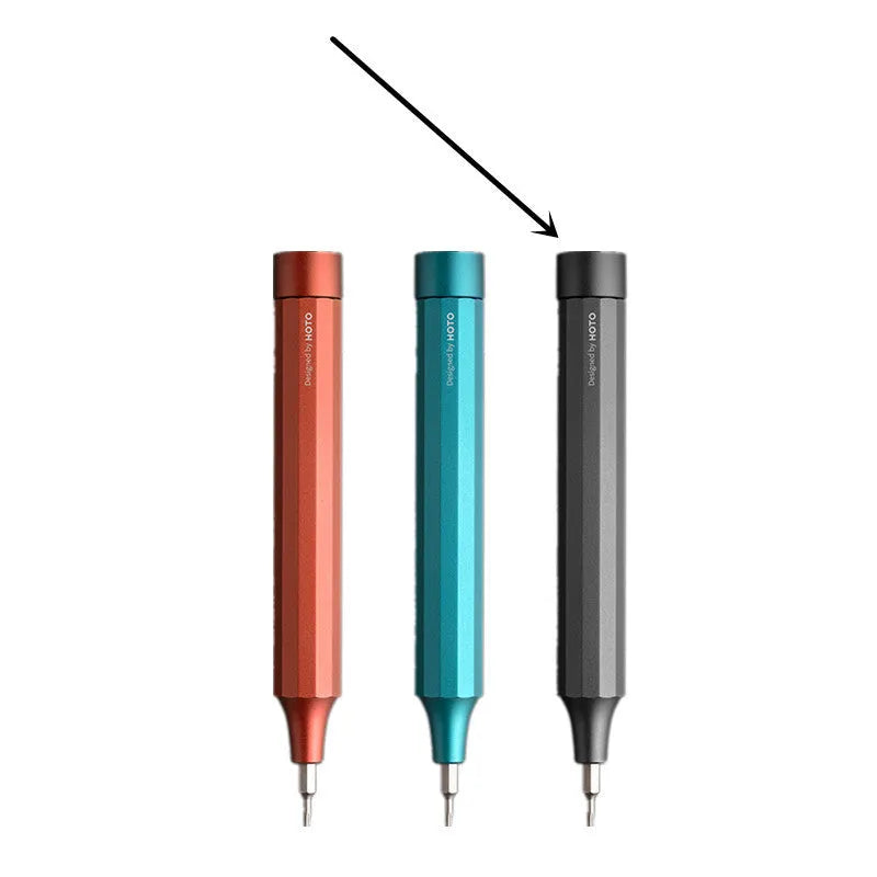 24-in-1 repair screwdriver set with S2 alloy steel bits and aluminum handle for mobile phone and computer disassembly in black green red or grey