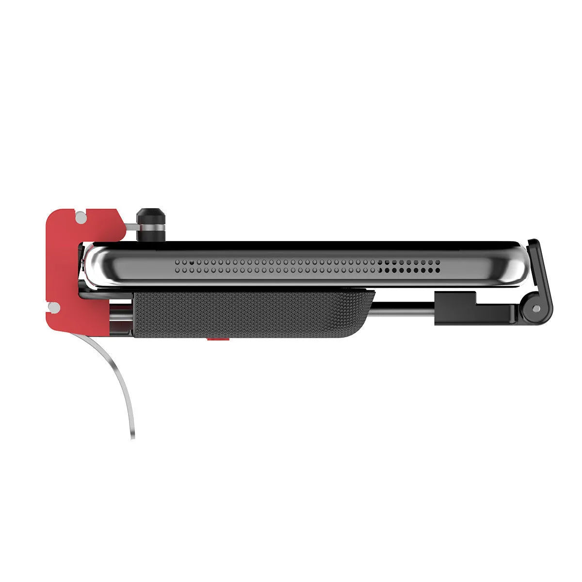 Black PUBG mobile phone trigger holder PG-9137 with adjustable metal trigger and telescopic fixing clip