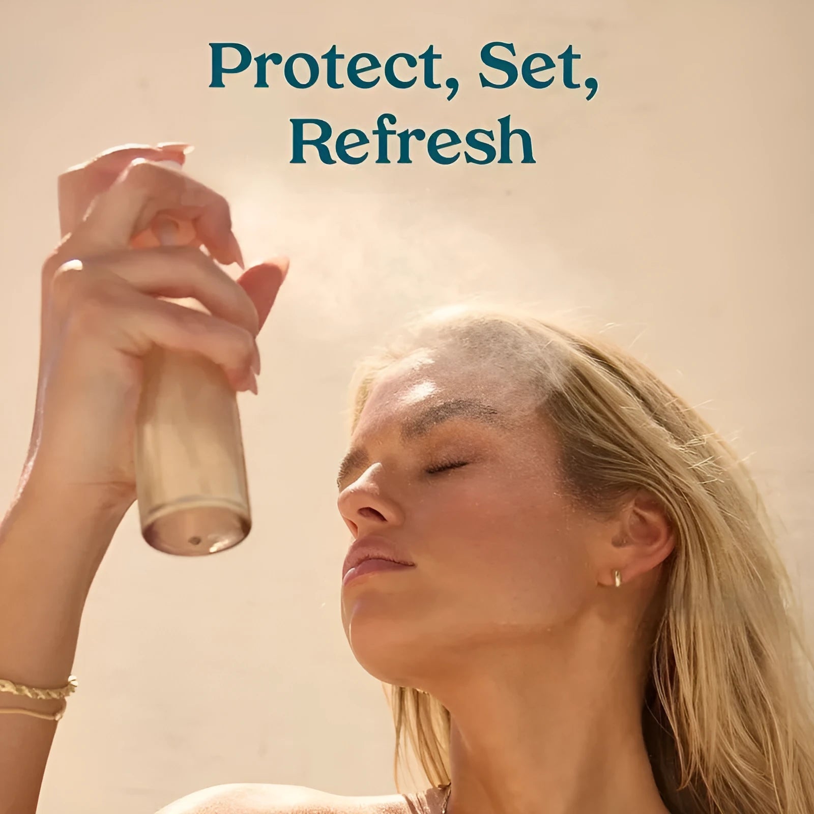 75ml makeup moisturising and setting spray bottle with spray nozzle.