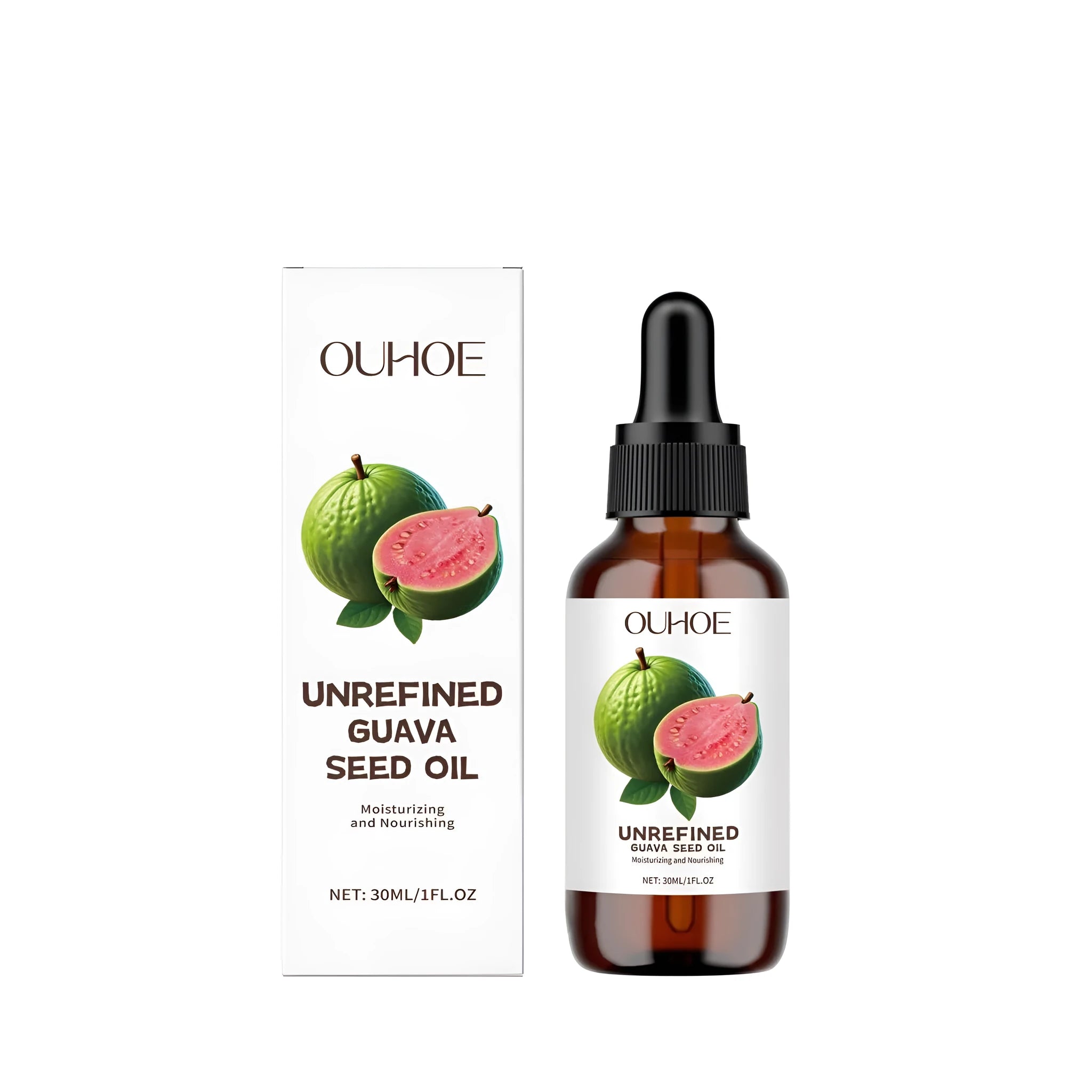 30ml bottle of guava seed oil facial treatment serum with botanical extracts