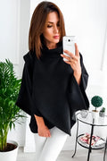 Long grey batwing sleeve cardigan with button front and stitching detail