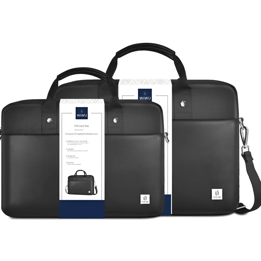 Black multi-pocket laptop backpack with organiser compartments and separate computer layer