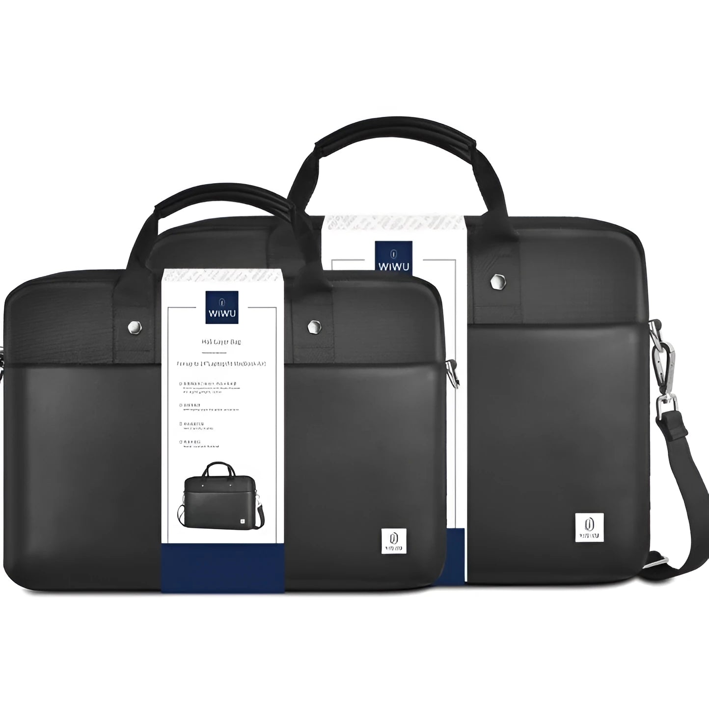 Black multi-pocket laptop backpack with organiser compartments and separate computer layer