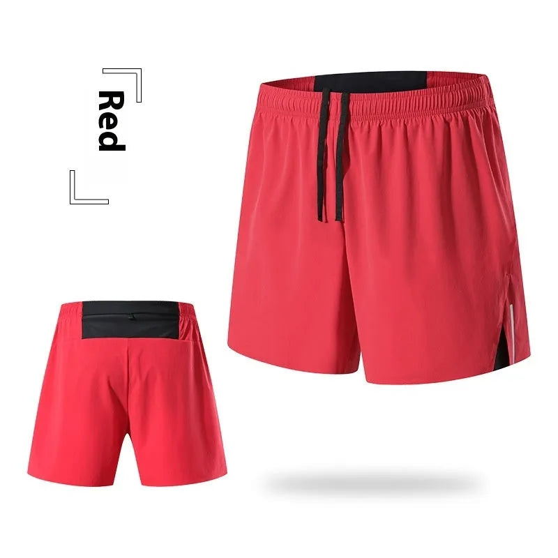 Men's loose fit off-road running shorts with high waist and quick-dry fabric in multiple colour options