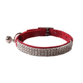 Soft flocking pet collar with elastic section and buckle fastener in multiple colour options.