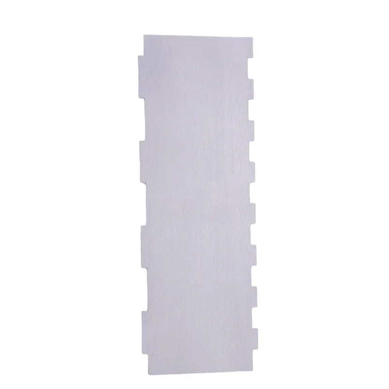 Stainless steel cream scraper cake decorating tool with polygon patterns