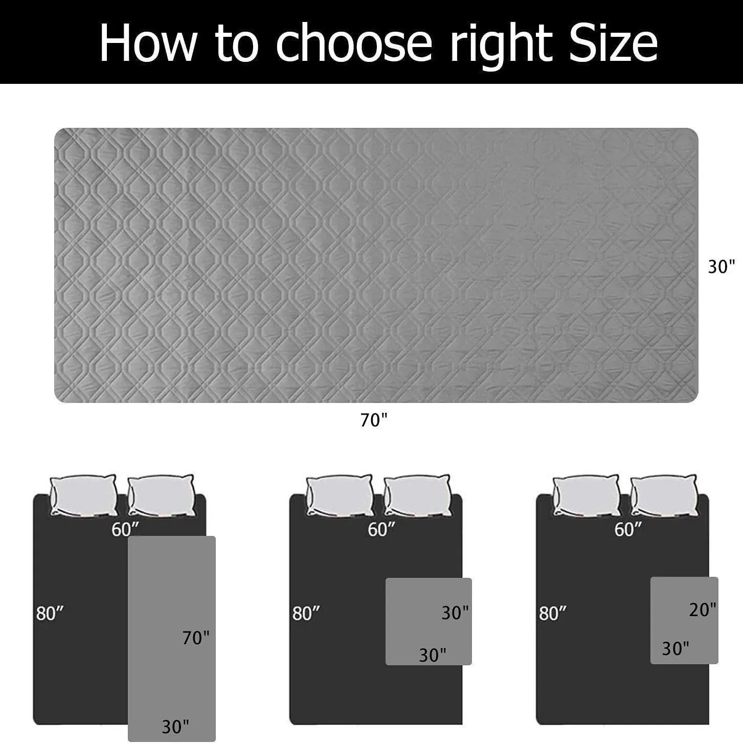 Reversible waterproof dog blanket laid flat on a sofa, showing two colour options.