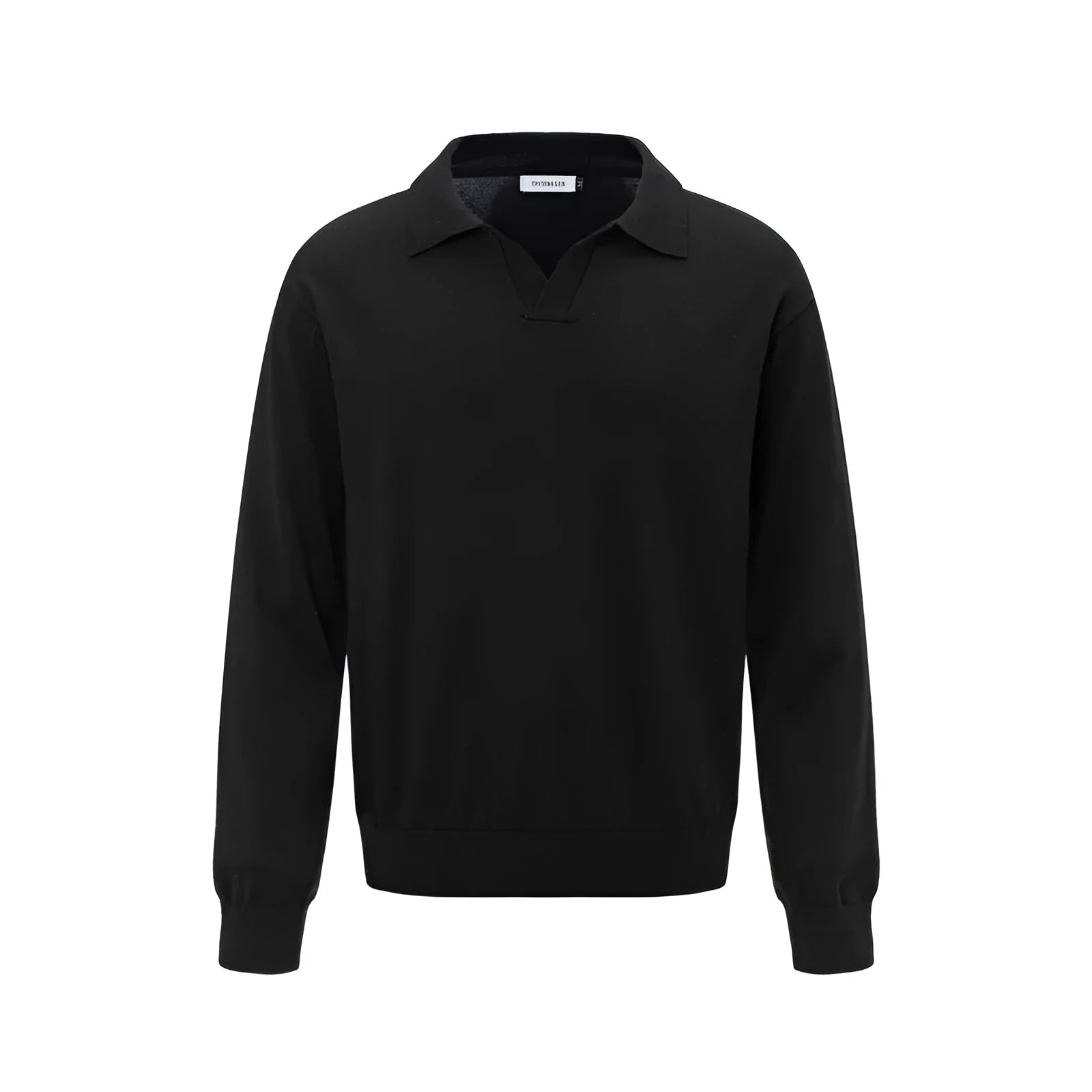 Women's loose black acrylic blend pullover shirt for casual wear