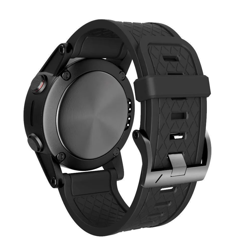 Jiaming 26mm silicone watch strap with stainless steel buckle in multiple colour options