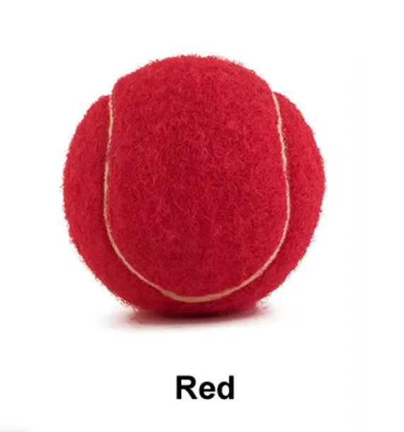 6.3cm bite-resistant rubber tennis ball dog toy in multiple colour options