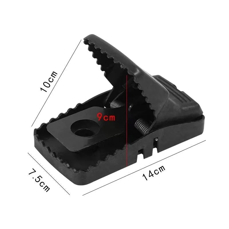 Automatic mouse cage trap in small, medium and large sizes with metal and plastic construction