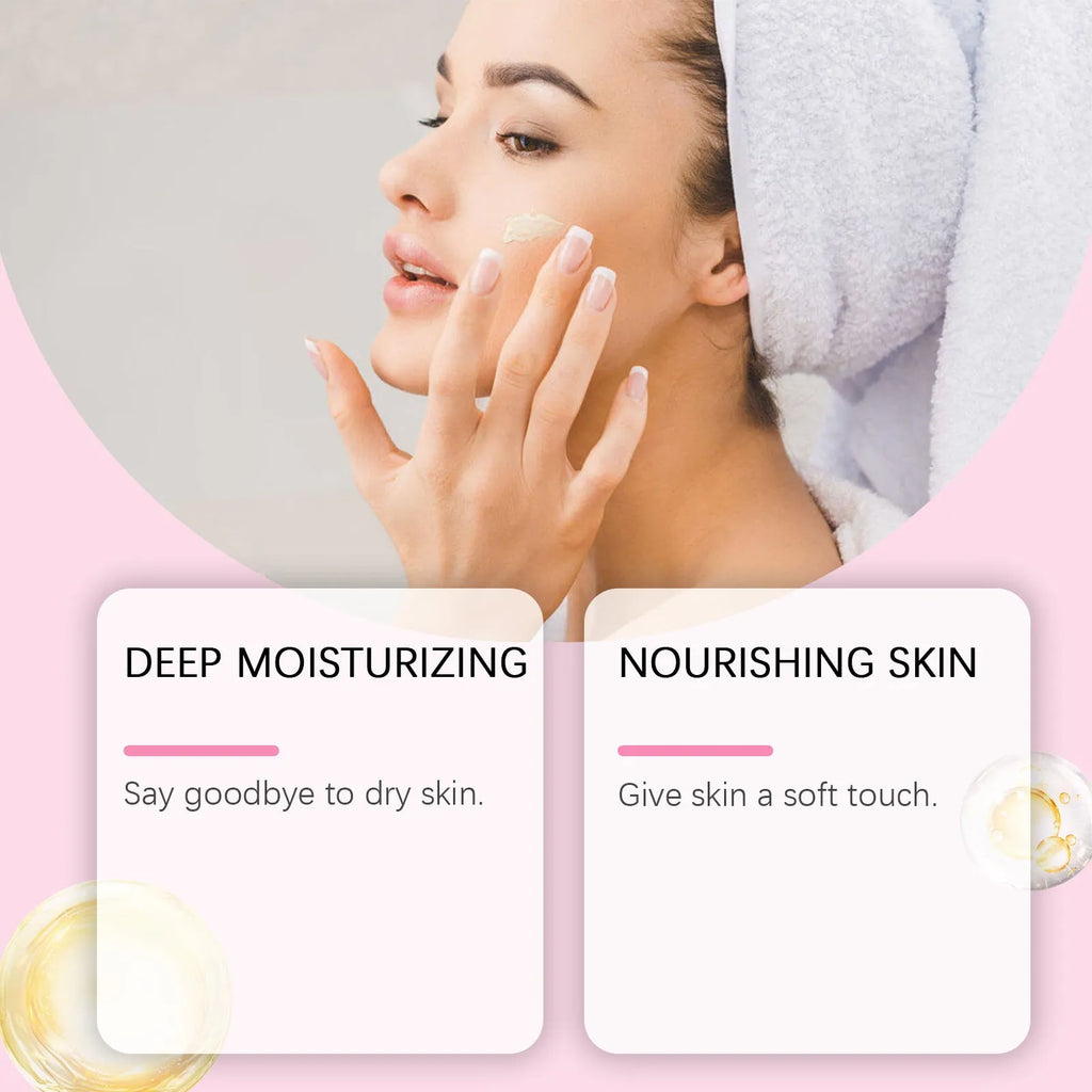 White jar of Sakura Butter Cream Nourishing Moisturising Face Cream, 100g.