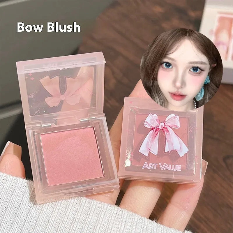 Butterfly Box makeup set with four matte lip muds, powder blusher compact and necklace